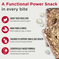 Nulo Functional Granola Bar Mobility Hip & Joint Health Dog Treats Peanut Butter & Apples, 10-oz