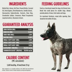 Nulo Functional Granola Bar Mobility Hip & Joint Health Dog Treats Peanut Butter & Apples, 10-oz