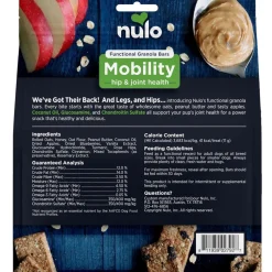 Nulo Functional Granola Bar Mobility Hip & Joint Health Dog Treats Peanut Butter & Apples, 10-oz
