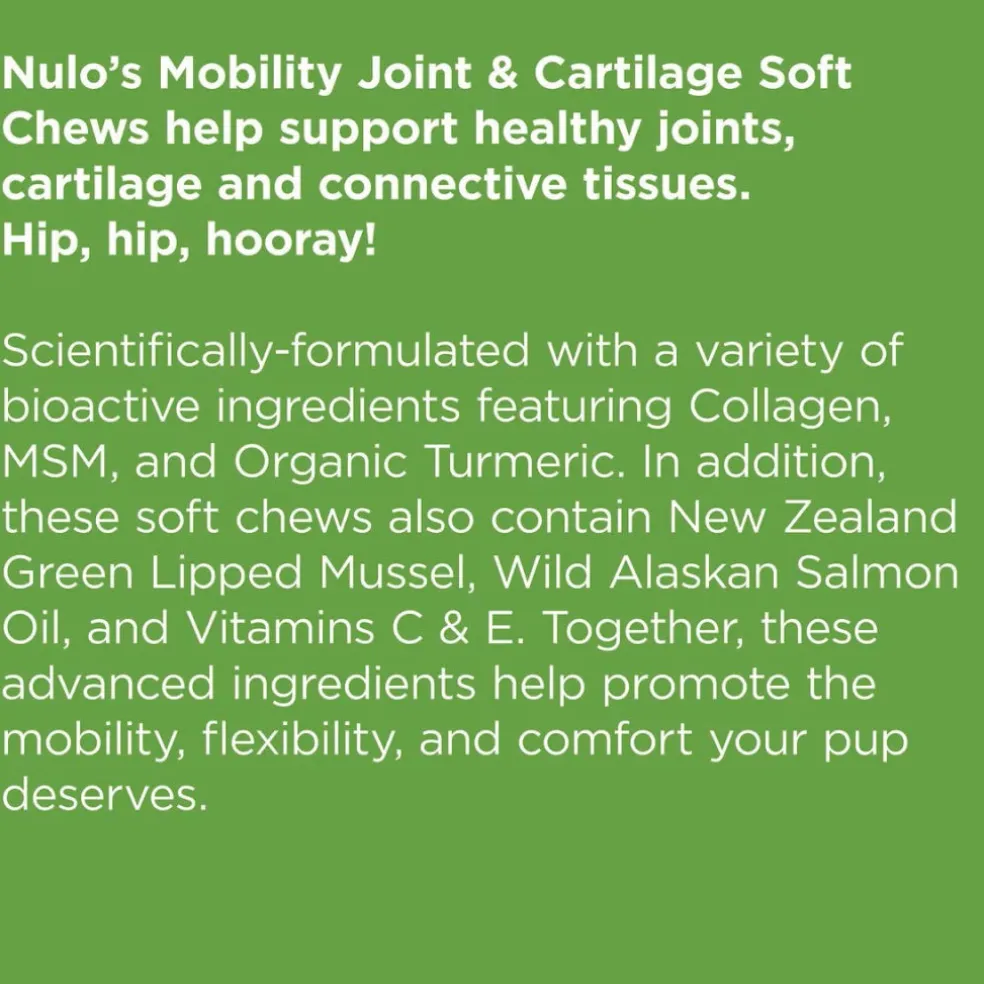 Nulo Functional Mobility Soft Chew Supplements for Dogs (90 chews)