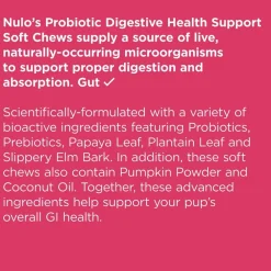 Nulo Functional Probiotic Supplement for Dogs (90 soft chews)
