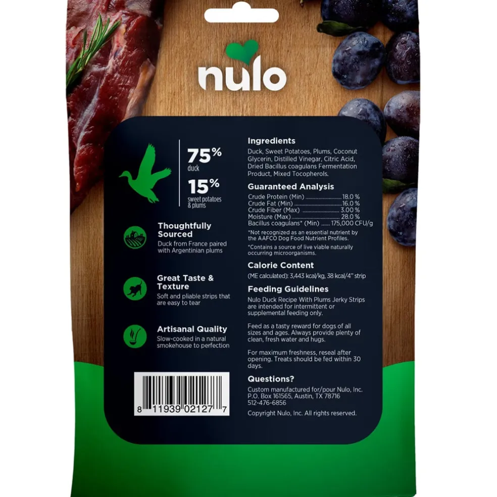 Nulo Premium Jerky Strips Dog Treats, 5-oz