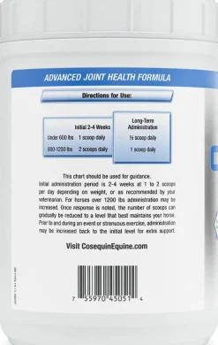 Nutramax Cosequin ASU Joint Health Supplement for Horses - Powder with Glucosamine, Chondroitin, MSM, ASU, Green Tea Extract, and Hyaluronic Acid, 1050 Grams