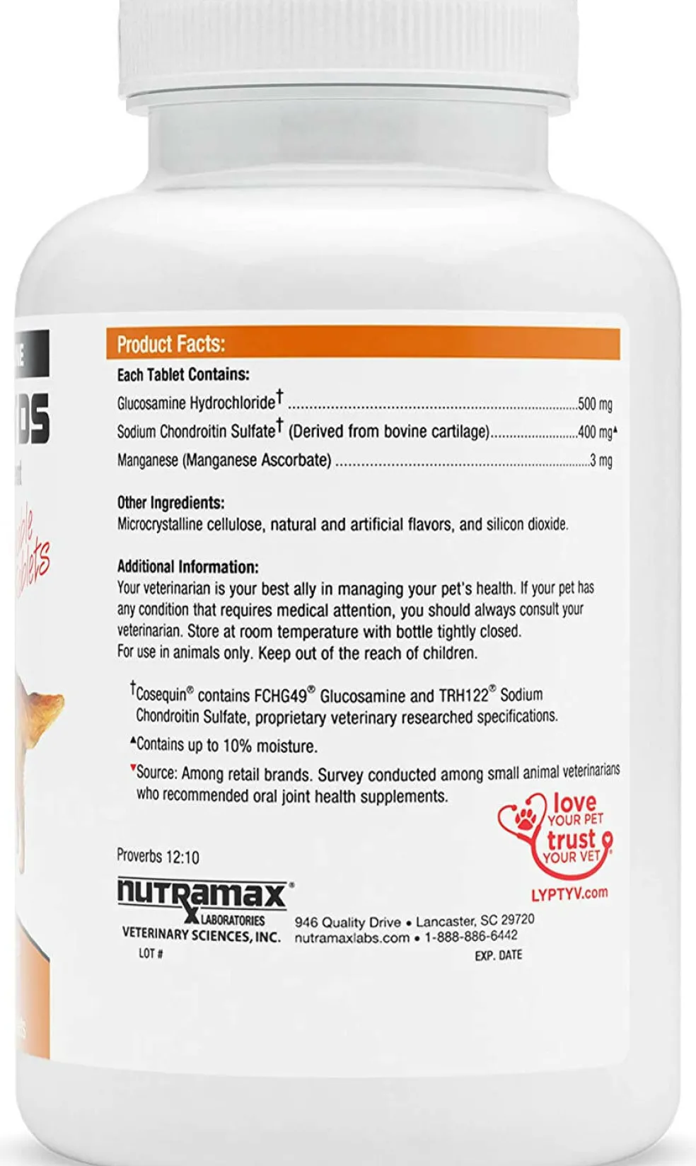 Nutramax Cosequin DS Joint Health Chewable Supplement for Dogs - With Glucosamine and Chondroitin