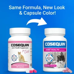 Nutramax Cosequin Joint Health Supplement for Cats - With Glucosamine and Chondroitin, 80 Capsules
