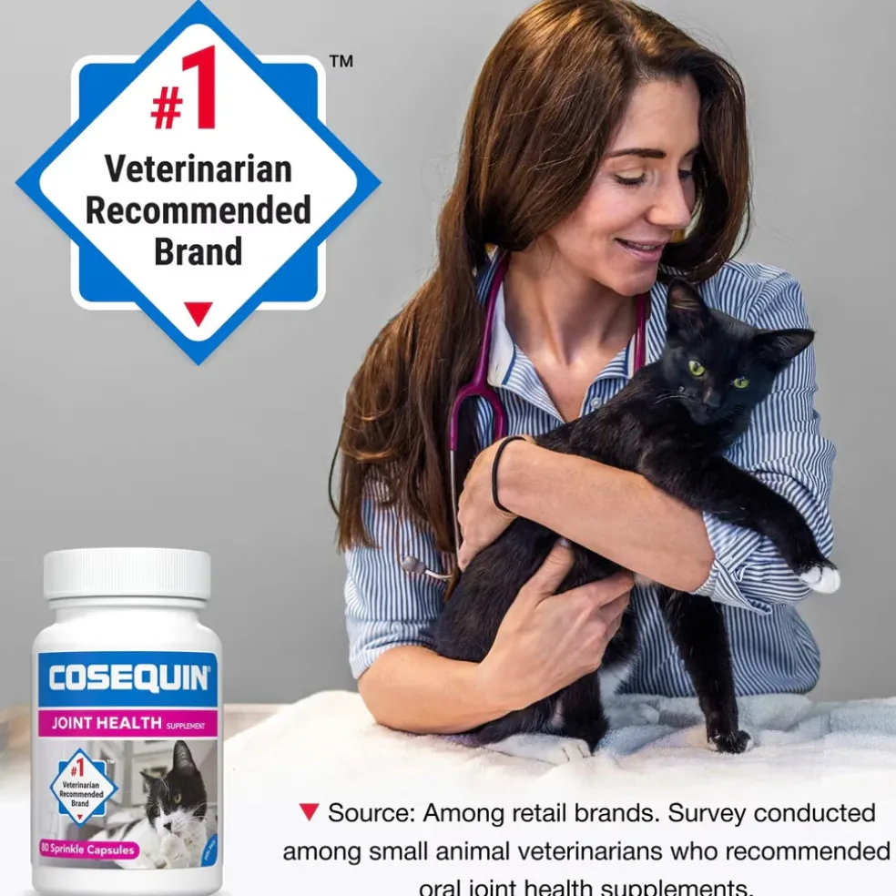 Nutramax Cosequin Joint Health Supplement for Cats - With Glucosamine and Chondroitin, 80 Capsules