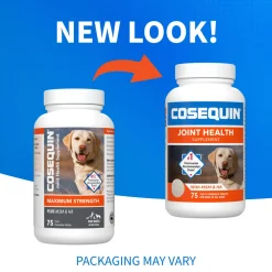 Nutramax Cosequin Maximum Strength Joint Health Supplement for Dogs - With Glucosamine, Chondroitin, MSM, and Hyaluronic Acid