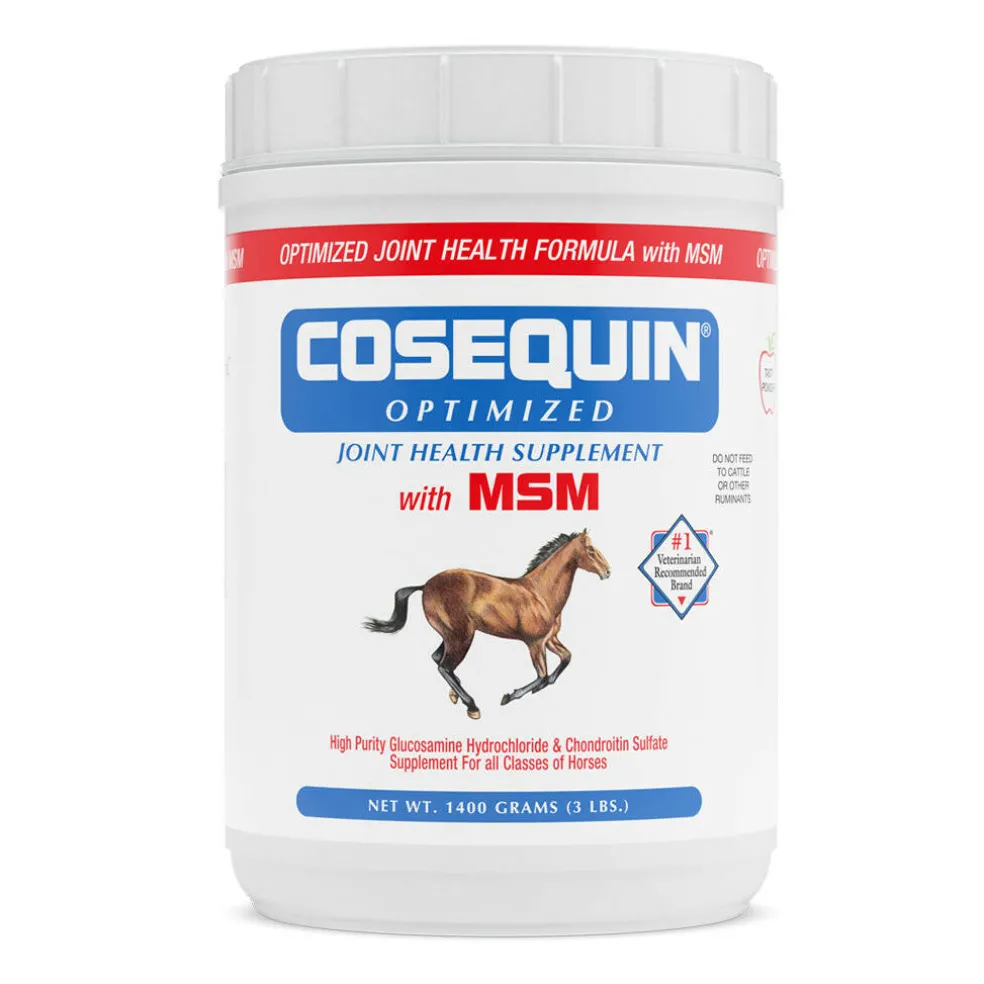 Nutramax Cosequin Optimized with MSM Joint Health Supplement for Horses - Powder with Glucosamine and Chondroitin, 1400 Grams