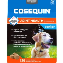 Nutramax Cosequin Senior Joint Health Supplement for Senior Dogs - With Glucosamine, Chondroitin, Omega-3 for Skin and Coat Health and Beta Glucans for Immune Support