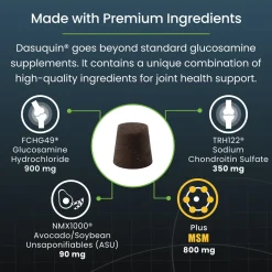 Nutramax Dasuquin Joint Health Supplement for Large Dogs - With Glucosamine, Chondroitin, ASU, MSM, Boswellia Serrata Extract, Green Tea Extract, Soft Chews