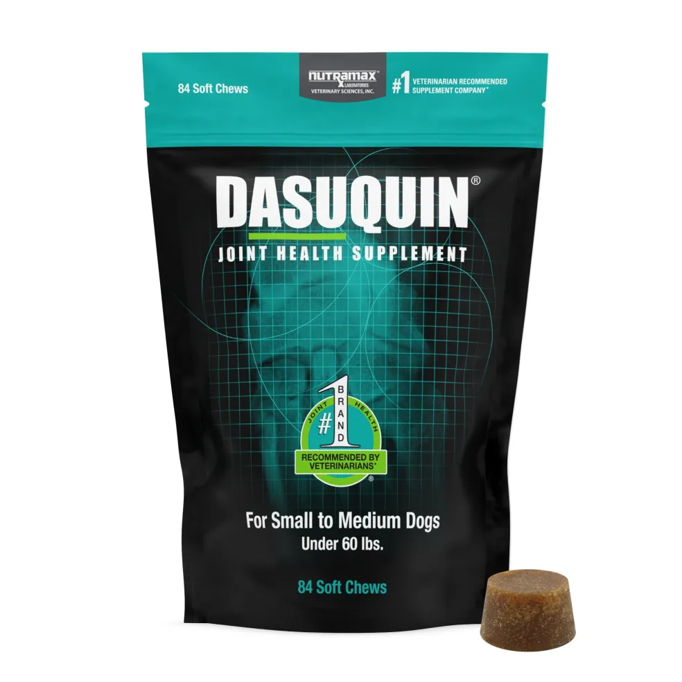 Nutramax Dasuquin Joint Health Supplement for Small to Medium Dogs - With Glucosamine, Chondroitin, ASU, Boswellia Serrata Extract, Green Tea Extract, Soft Chews