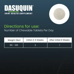 Nutramax Dasuquin Joint Health Supplement for Large Dogs - With Glucosamine, Chondroitin, ASU, Boswellia Serrata Extract, and Green Tea Extract, Chewable Tablets