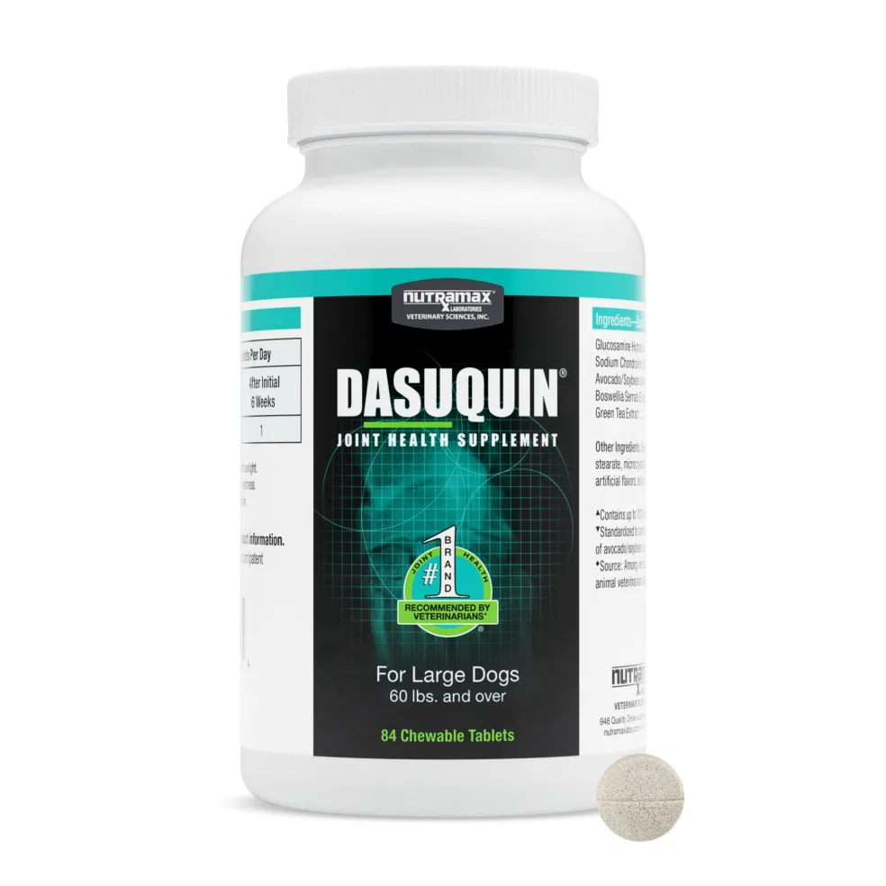 Nutramax Dasuquin Joint Health Supplement for Large Dogs - With Glucosamine, Chondroitin, ASU, Boswellia Serrata Extract, and Green Tea Extract, Chewable Tablets