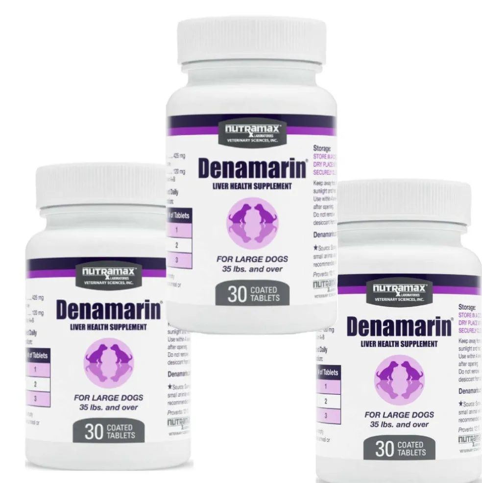Nutramax Denamarin Liver Health Supplement for Large Dogs - With S-Adenosylmethionine (SAMe) and Silybin, Tablets