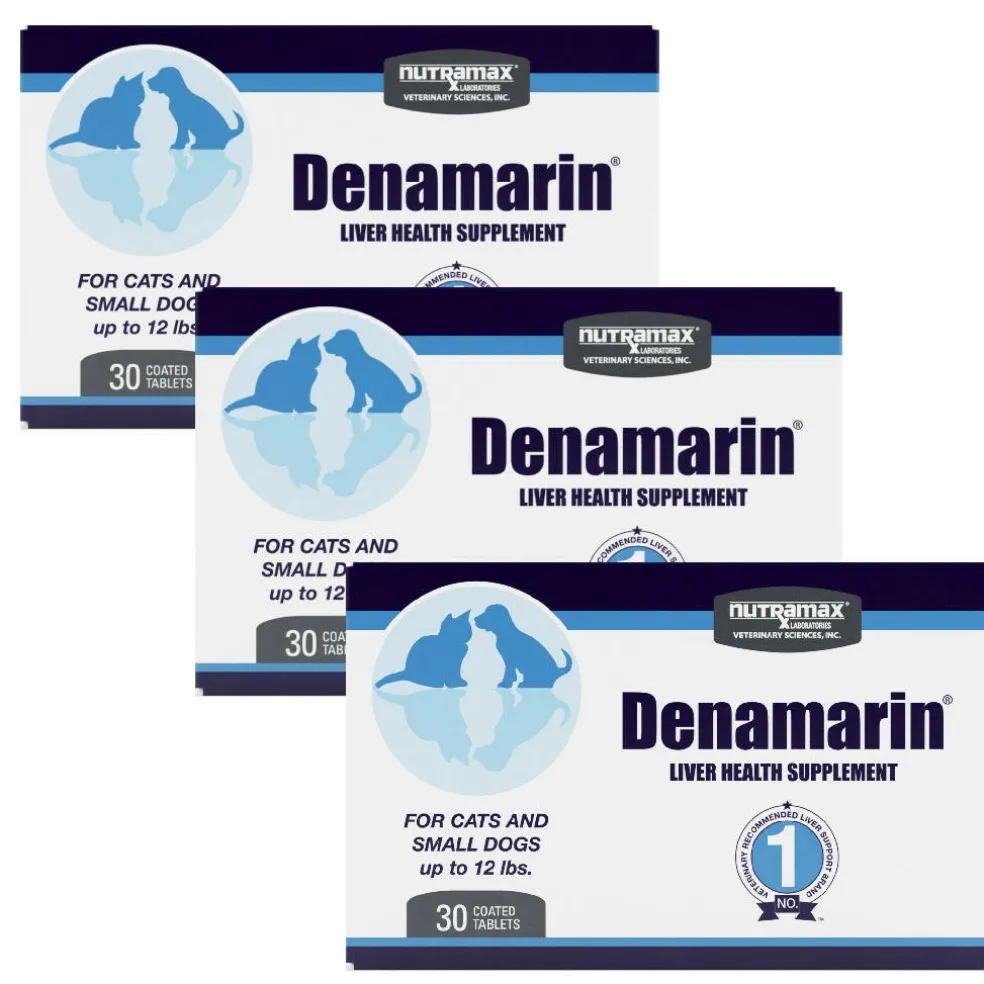 Nutramax Denamarin Liver Health Supplement for Small Dogs and Cats - With S-Adenosylmethionine (SAMe) and Silybin