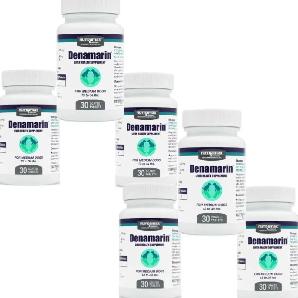 Nutramax Denamarin Liver Health Supplement for Medium Dogs - With S-Adenosylmethionine (SAMe) and Silybin