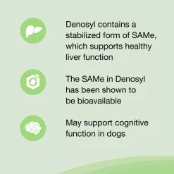 Nutramax Denosyl Liver and Brain Health Supplement for Large Dogs, With S-Adenosylmethionine (SAMe)