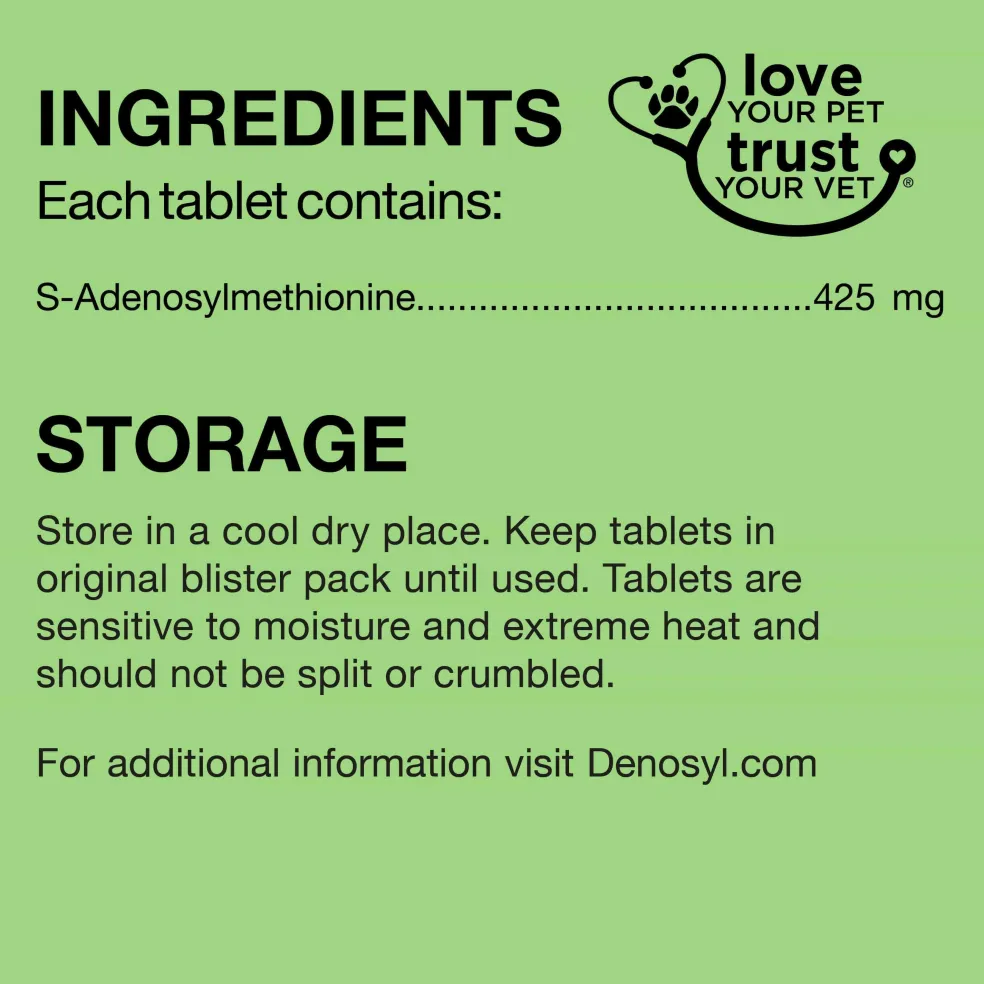 Nutramax Denosyl Liver and Brain Health Supplement for Large Dogs, With S-Adenosylmethionine (SAMe)