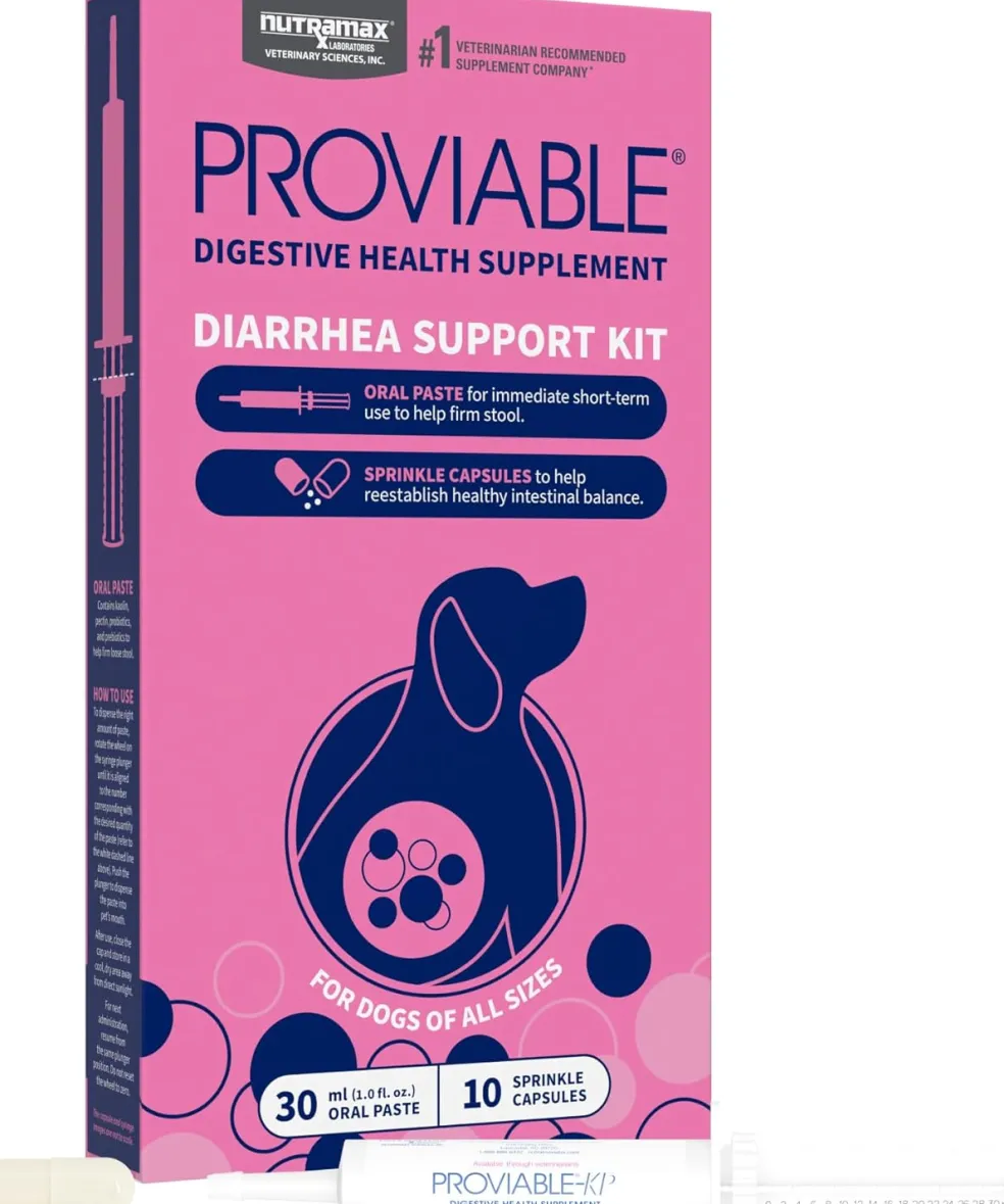 Nutramax Proviable Digestive Health Supplement Kit for Cats And Dogs
