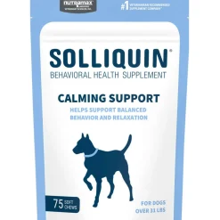 Nutramax Solliquin Calming Behavioral Health Supplement for Large Dogs – 75 Soft Chews