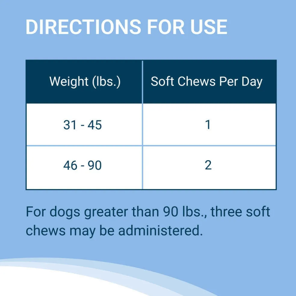 Nutramax Solliquin Calming Behavioral Health Supplement for Large Dogs – 75 Soft Chews