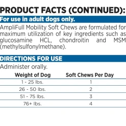 NutriSource AmpliFull Mobility Soft Chews Dogs Supplement, Turkey Flavor, 70-count
