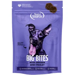 NutriSource Big Bites with Chicken Treats For Dogs (14 oz)