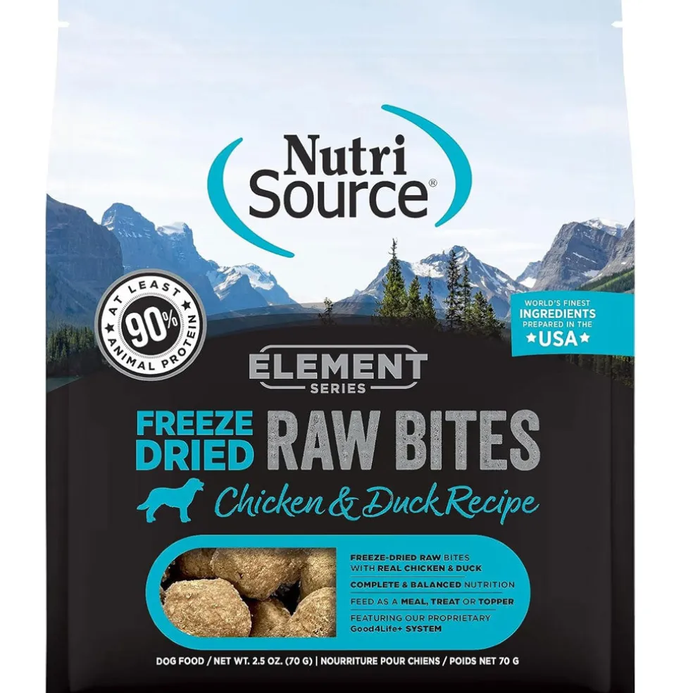 NutriSource Element Freeze Dried Raw Bites Dry Dog Food, Chicken & Duck Recipe
