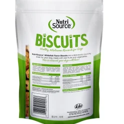NutriSource Grain-Free Biscuits Whitefish Flavor Dog Treats, 14-oz