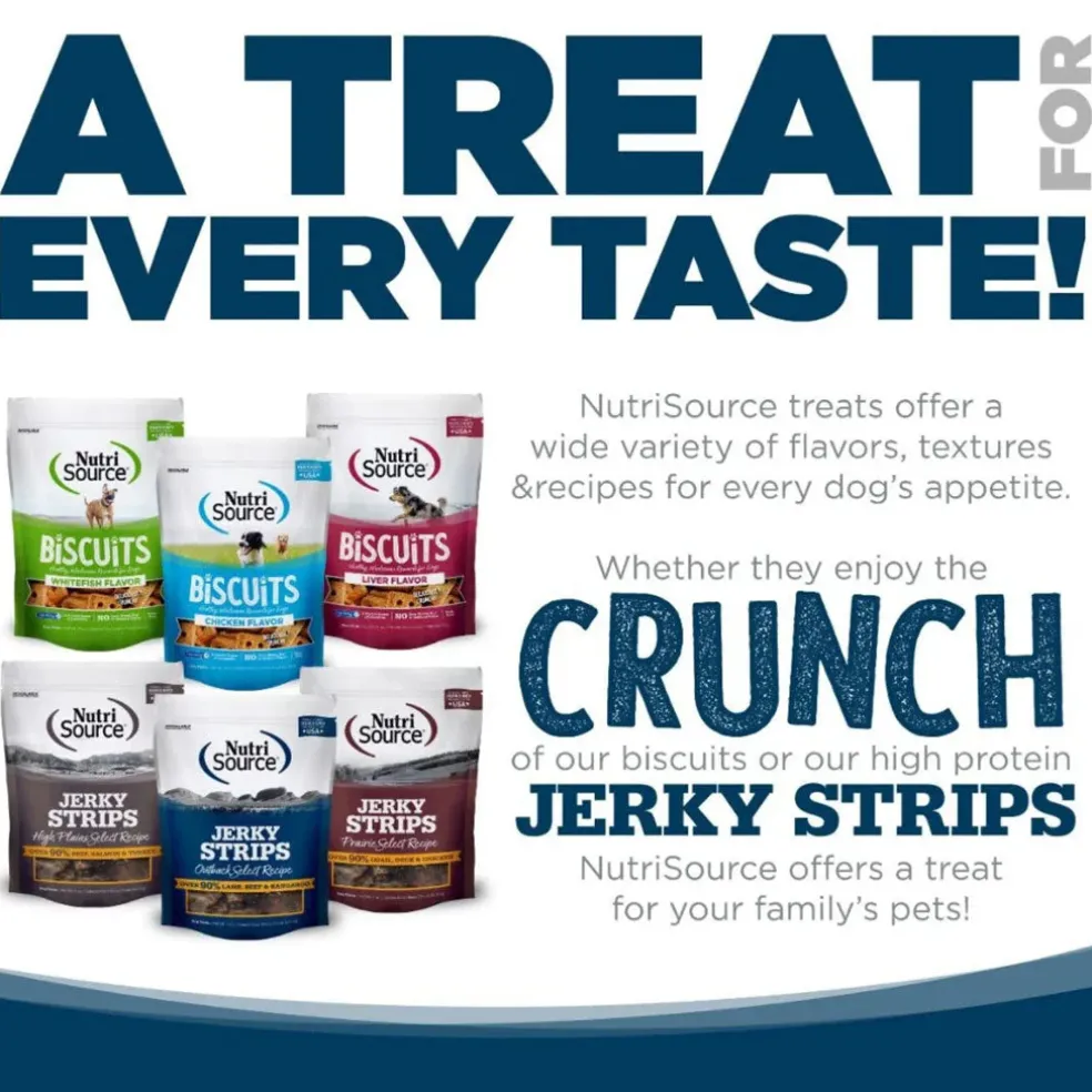 NutriSource Jerky Strips Outback Select Recipe Dog Treats, 4-oz