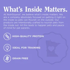 NutriSource Little Bites Grain Free with Peanut Butter Dog Treats, 6-oz