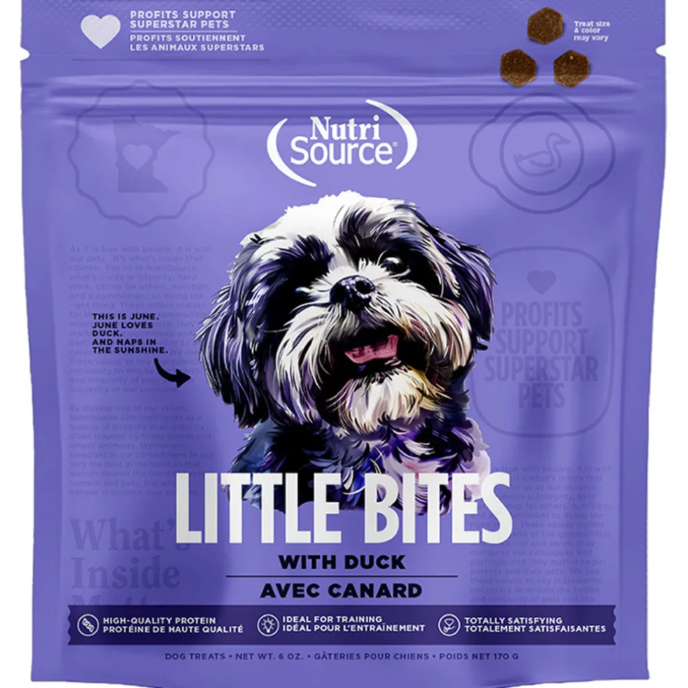 NutriSource Little Bites with Duck Dog Treats, 6-oz
