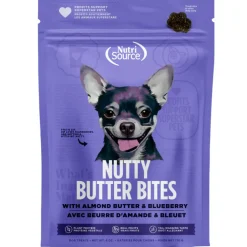 NutriSource Nutty Butter Bites with Almond Butter & Blueberry Soft & Chewy Dogs Treats (6 oz)