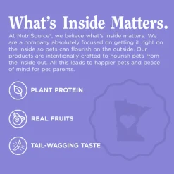 NutriSource Nutty Butter Bites with Almond Butter & Blueberry Soft & Chewy Dogs Treats (6 oz)