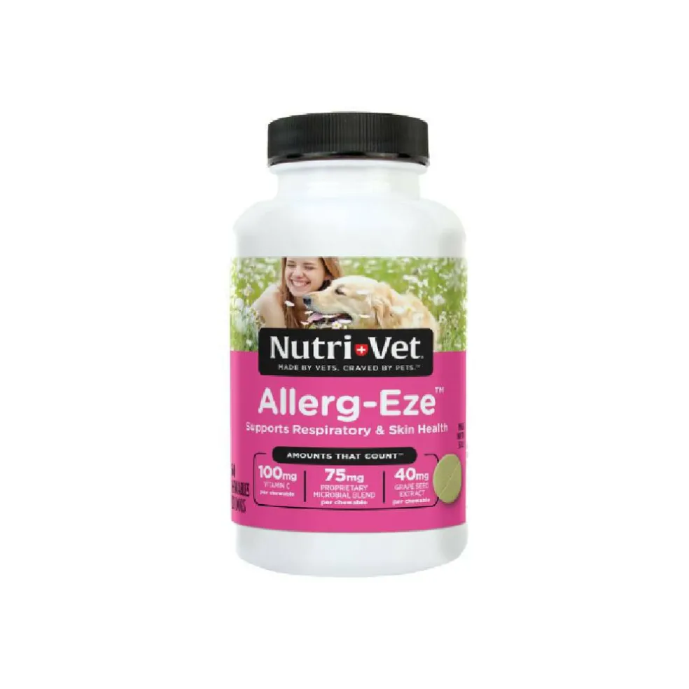 Nutri-Vet Allerg-Eze Respiratory & Skin Support (60 chewable tablets)