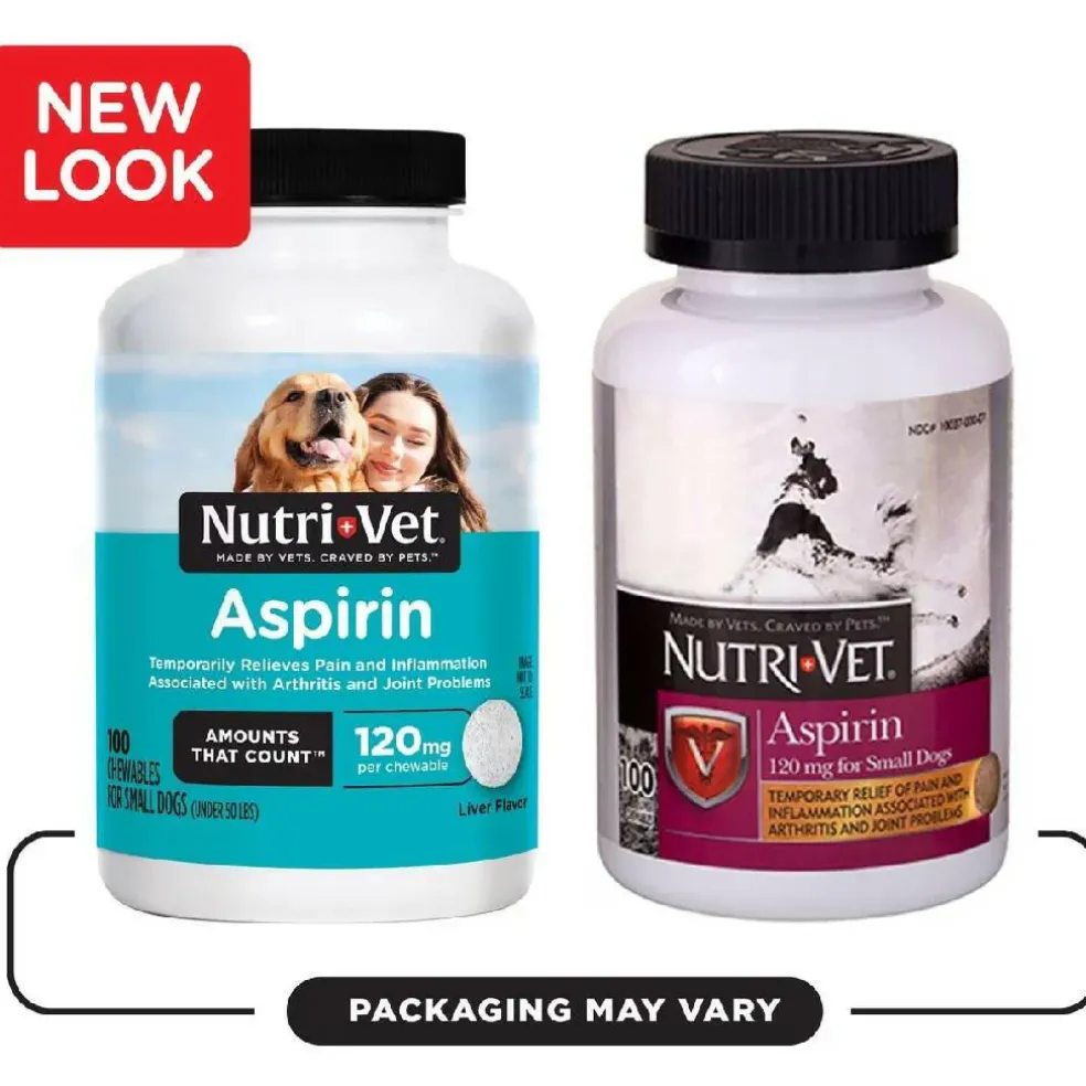 Nutri-Vet Buffered Aspirin for Dogs - Arthritis & Pain Relief (100 ct)
