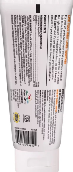 Nutri-Vet Hairball Cat Paw-Gel Chicken Flavor, 3-oz