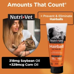 Nutri-Vet Hairball Cat Paw-Gel Chicken Flavor, 3-oz