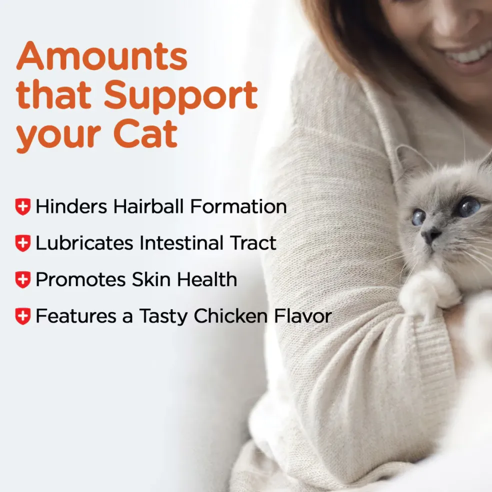 Nutri-Vet Hairball Cat Paw-Gel Chicken Flavor, 3-oz