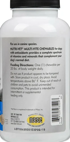 Nutri-Vet Multi-Vite Chewable Tablets for Dogs