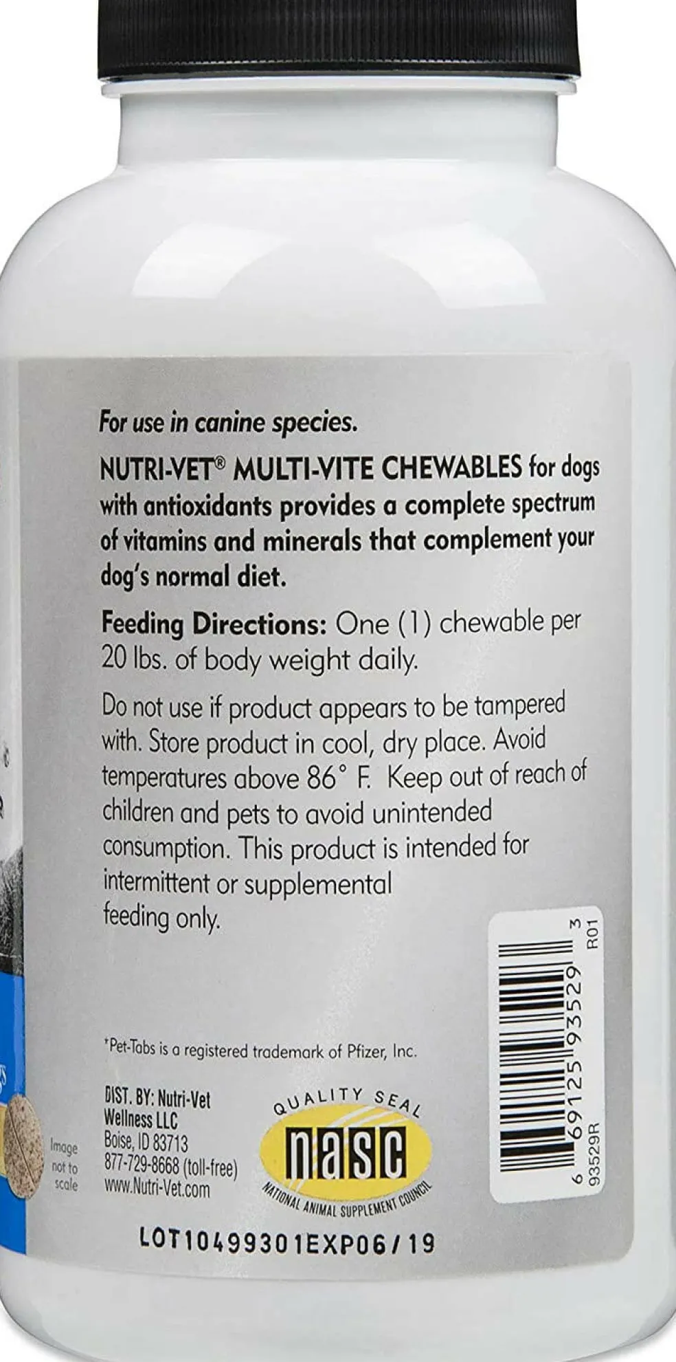 Nutri-Vet Multi-Vite Chewable Tablets for Dogs