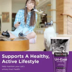 Nutri-Vet Uri-Ease Cat Paw-gel Urinary Supplement Salmon Flavored, 3-oz