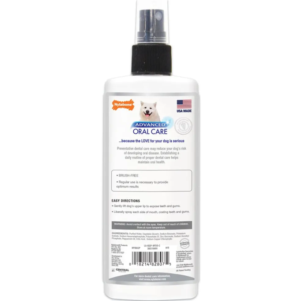Nylabone Advanced Oral Care Fresh Breath Dental Spray For Dogs (4 oz)