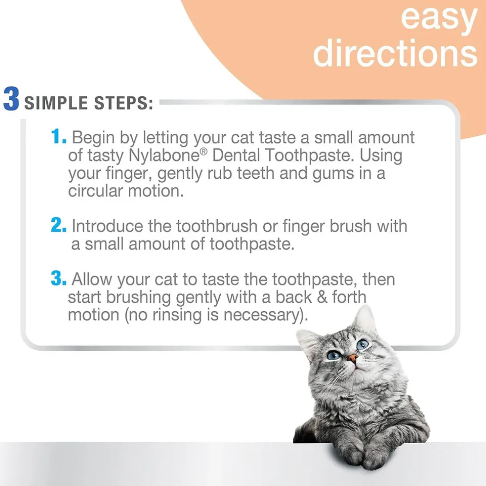Nylabone Advanced Oral Care Original Flavor Cat Dental Kit, 3 count