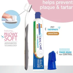 Nylabone Advanced Oral Care Puppy Dental Kit with Pillowy Soft-Bristle Toothbrush & Peanut Butter Toothpaste