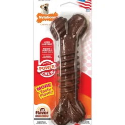 Nylabone Dura Chew Power Chew Textured Flavor Medley Dog Bone, Medium/Wolf