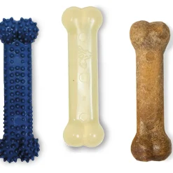 Nylabone Healthy Edibles and Flexi Chew Value Pack, Chicken & Bacon Flavor, X-Small