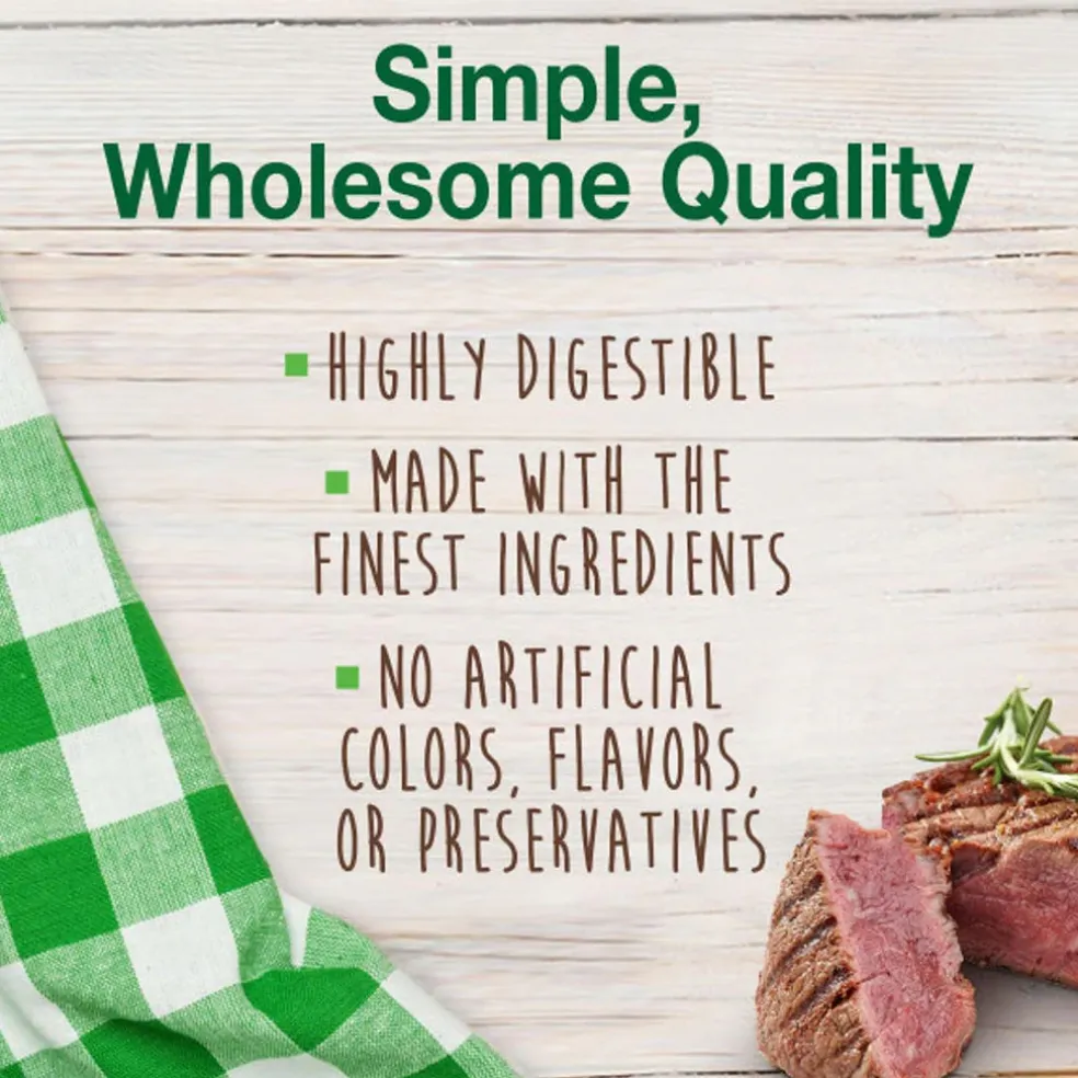 Nylabone Healthy Edibles Meaty Center Beef Flavor Natural Dog Treats