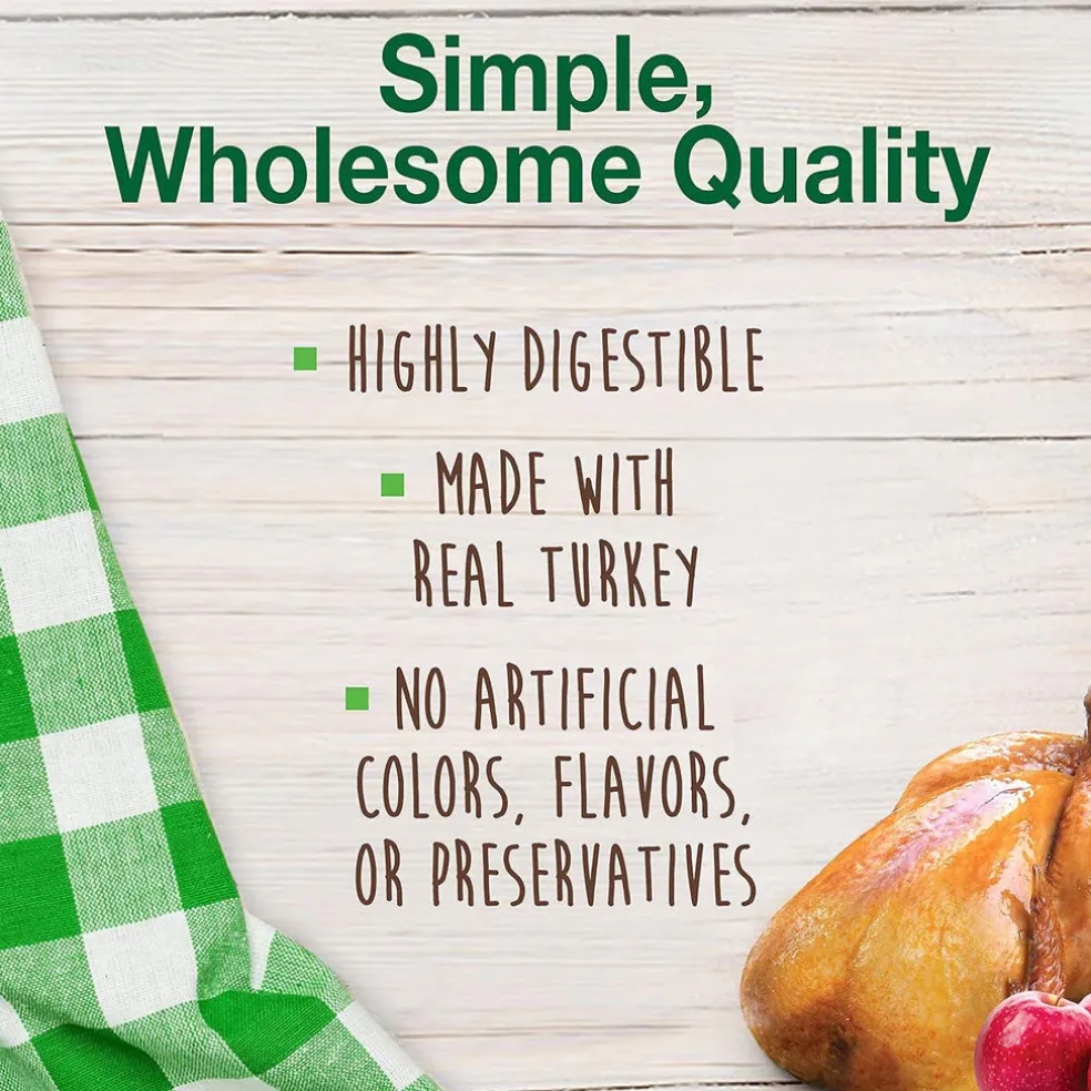 Nylabone Healthy Edibles Natural Dog Chews Long Lasting Turkey & Apple Treats for Dogs