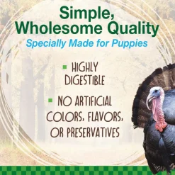 Nylabone Healthy Edibles Puppy WILD Natural Long-Lasting Turkey Flavor Bone Chew Treats for Puppies - Small/Regular , 4-count